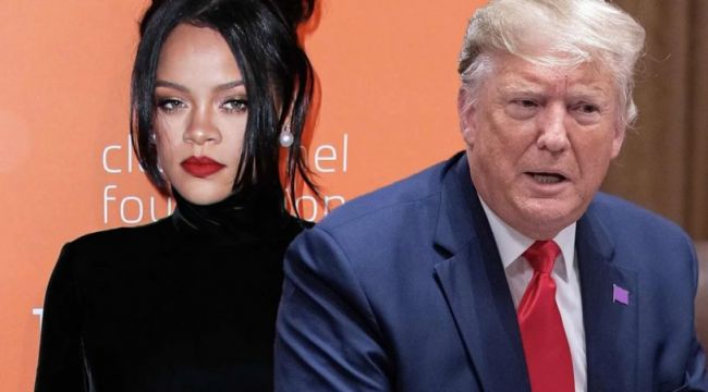 Rihanna’dan Trump’a iğneleyici gönderme