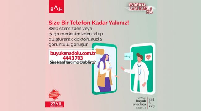 Samsun'da 'görüntülü doktor' uygulaması başladı