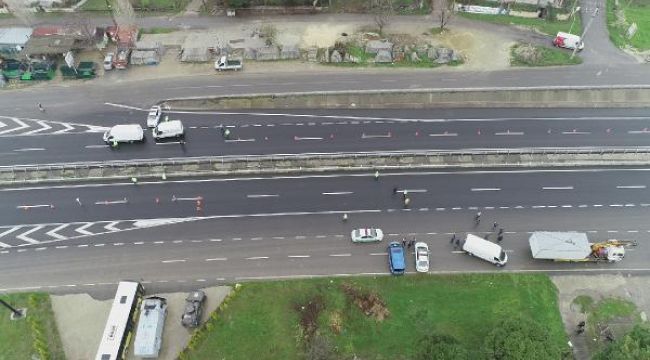 Silivri'de giriş-çıkış yapmak isteyen araçlar geri çevrildi