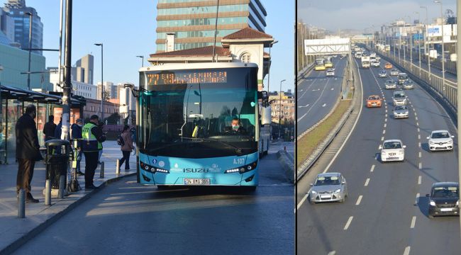 Sokağa çıkma yasağının ardından ilk iş gününde İstanbul'da toplu ulaşım