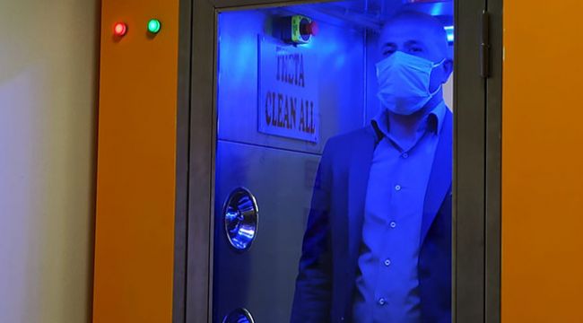 Virüs ve bakterileri 1 dakikada temizleyen kabin üretildi