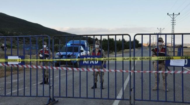 1200 nüfuslu mahalleye 'geçmiş olsun' karantinası