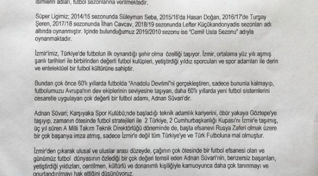 2020-2021 SEZONU 'ADNAN SÜVARİ' SEZONU OLSUN