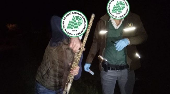 Av sezonu dışında tavşan avladı, bin 584 TL ceza yedi