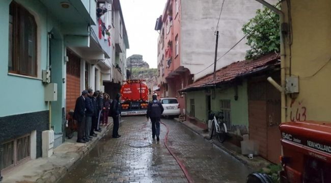 Bahçede iftar hazırlığı yaparken tüp patladı