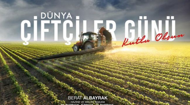 Bakan Albayrak'tan 'Çiftçiler Günü' mesajı