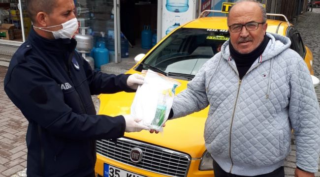 BERGAMALI TAKSİCİLERE COVİD-19 SAĞLIK PAKETİ