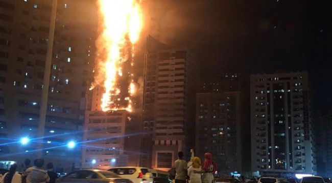 Birleşik Arap Emirlikleri'nde büyük yangın