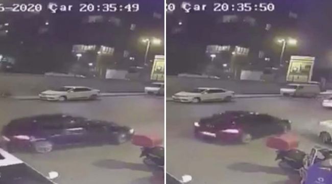 Çalışır halde bırakılan otomobil böyle çalındı