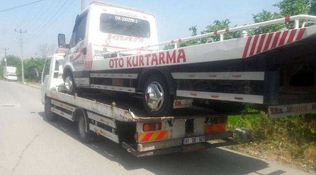 Çekicilerin sürücüleri ehliyetsiz çıktı; 10 bin lira ceza yazıldı