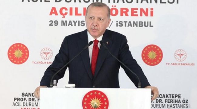 CUMHURBAŞKANI ERDOĞAN 'ŞÜKRANLARINI' SUNDU