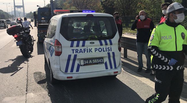 FSM Köprüsü girişinde kaza: 1 ağır yaralı
