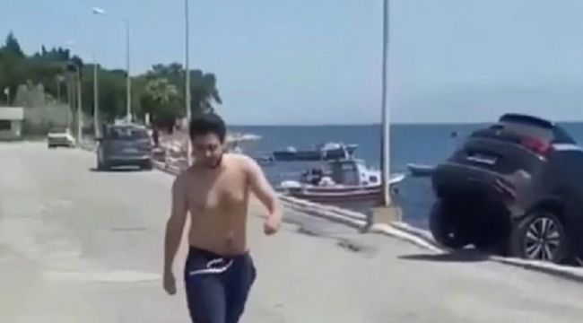 HİÇBİRŞEY OLMAMIŞ GİBİ OLAY YERİNDEN AYRILDI