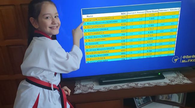 İZMİRLİ ZEYNEP EVDEN ÇIKMADAN AVRUPA İKİNCİSİ