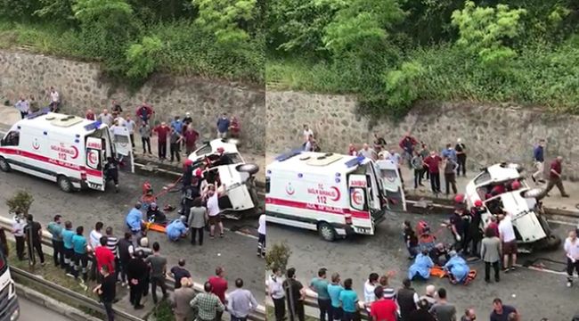 Kamyonun arkadan çarptığı dolmuşta can pazarı