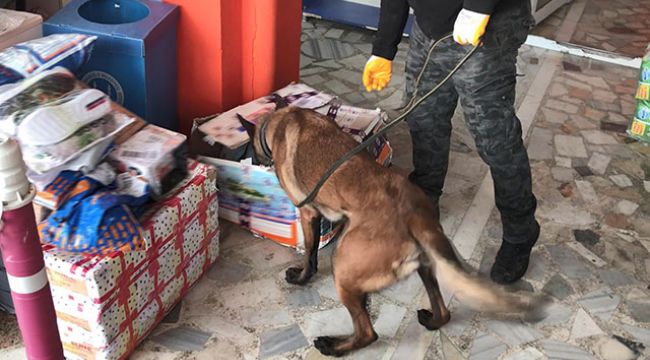 Kargo ile gönderilen yardım kolisinden uyuşturucu çıktı