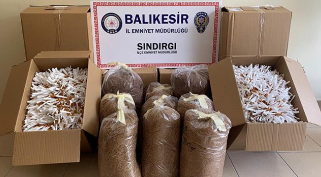 Kargoyla gönderilen 55 kilo tütün ele geçirildi