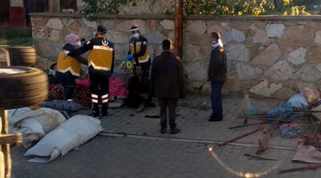 Kırşehir'de, tarım işçilerini taşıyan minibüs devrildi