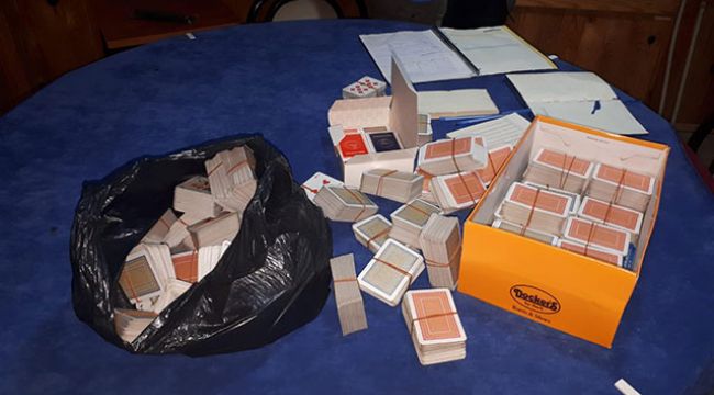 Kumarhaneye çevrilen iş yerine baskın