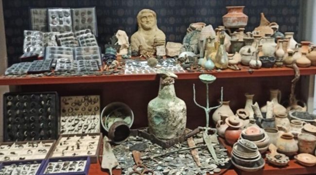 Kütahya'da tarihi eser operasyonu