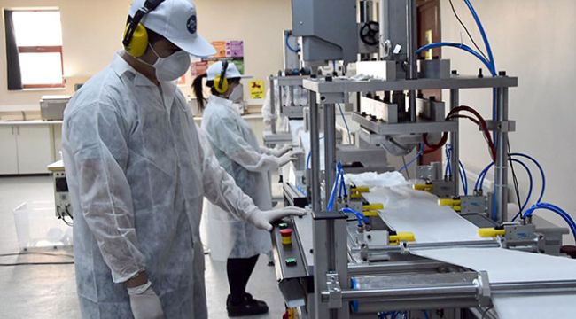 Lisede saatte 600, N95 maske üretimi başladı