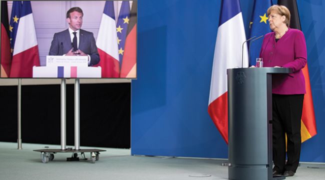 Macron ve Merkel'den 500 milyar Euroluk ekonomi planı