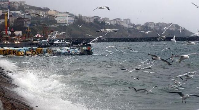 Marmara Denizi'nde ulaşıma lodos engeli