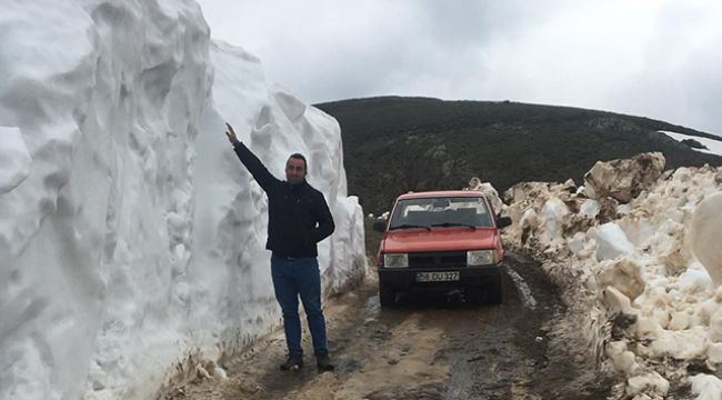 Mayıs ayında 2.5 metre kar