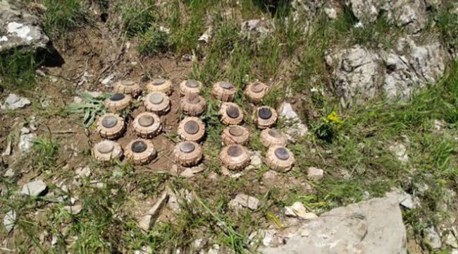 PKK'ya ait 20 mayın imha edildi