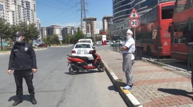 Polis denetimine takılan fırıncının motosikleti çalıntı çıktı