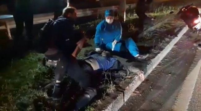 Polisin dur ihtarına uymayıp kaçarken kaza yaptı