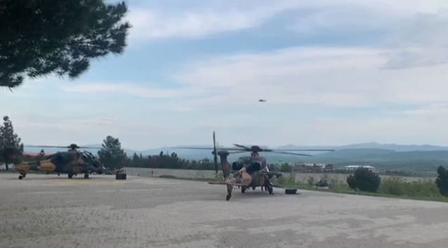 Teröristlerin, helikopterin indiği alana tuzakladığı patlayıcı imha edildi