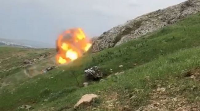 Teröristlerin yola tuzakladığı, hareket sensörlü EYP&#039;ler imha edildi