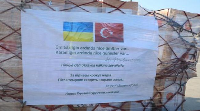 Türkiye'den Ukrayna'ya tıbbi malzeme yardımı