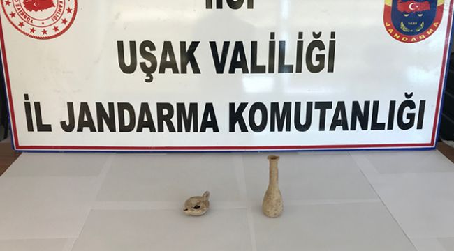 Uşak&#039;ta Roma dönemine ait tarihi eser ele geçirildi