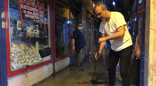 15 Temmuz Demokrasi Otogarı'nda çarşıları su bastı