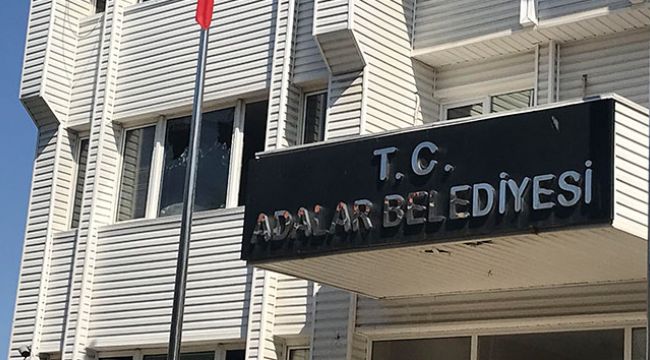 Adalar Belediye binasına pompalı saldırı