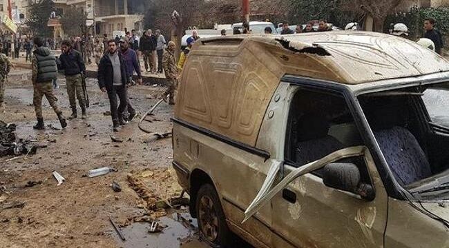 Afrin&#039;de bombalı saldırı