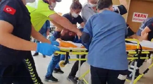 Bakım yaparken akıma kapıldı