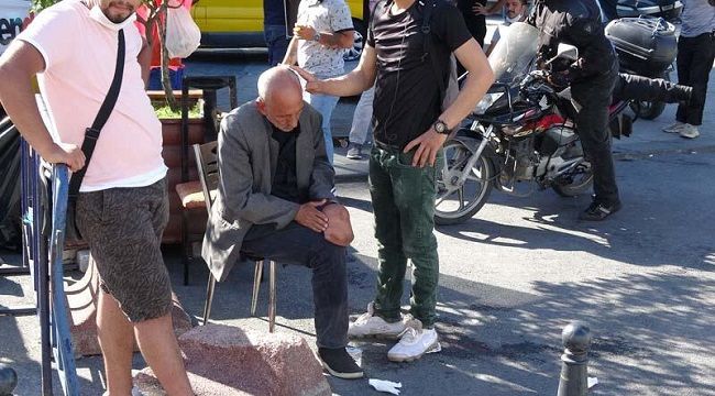 Beyoğlu'da engelli kişiye darp!
