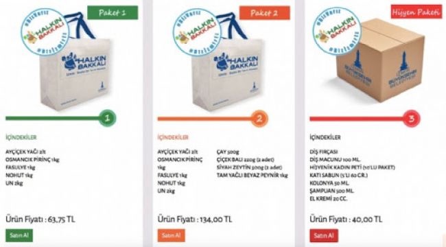 “BİZ VARIZ” HİJYEN PAKETLERİ HALKIN BAKKALI’NDA