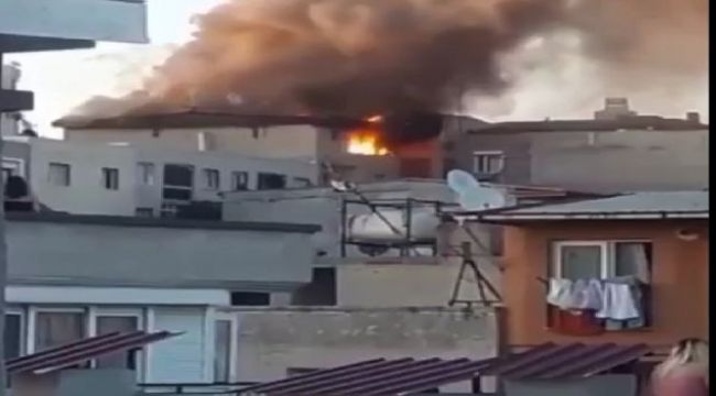 BUCA'DA KORKUTAN YANGIN !