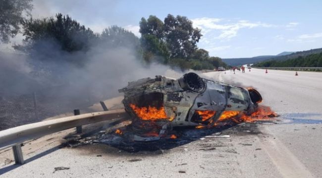 Çeşme otoyolunda kaza