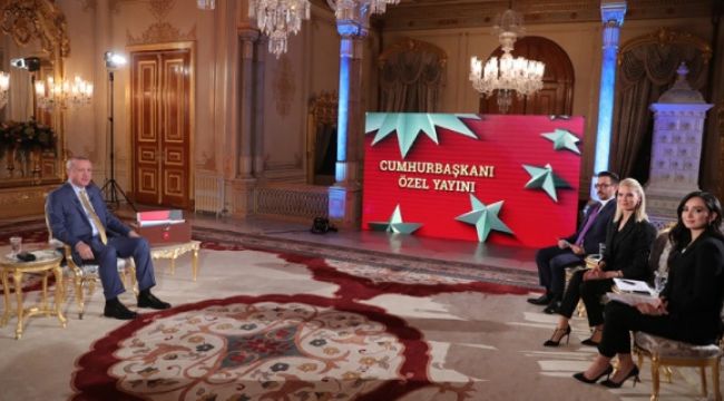 CUMHURBAŞKANI CANLI YAYINDA KONUŞTU