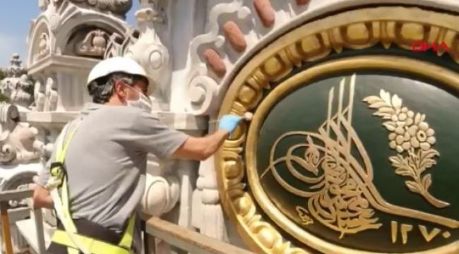 Dolmabahçe Sarayı'nda restorasyon