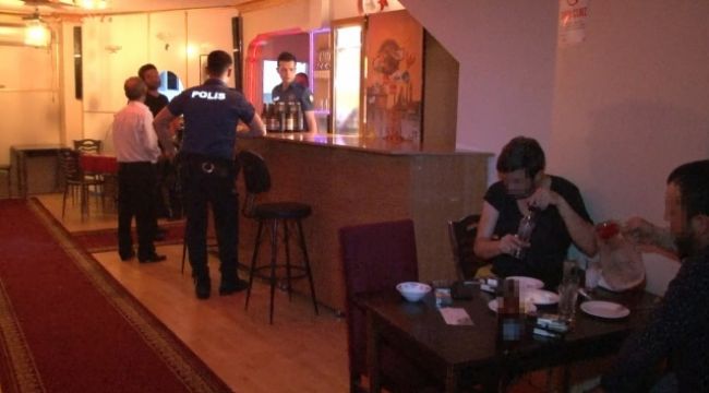 Eğlence mekanına ‘korona virüs' baskını