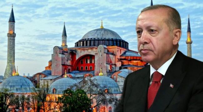ERDOĞAN, AYASOFYA'NIN CAMİYE ÇEVRİLMESİ İÇİN TALİMAT VERDİ