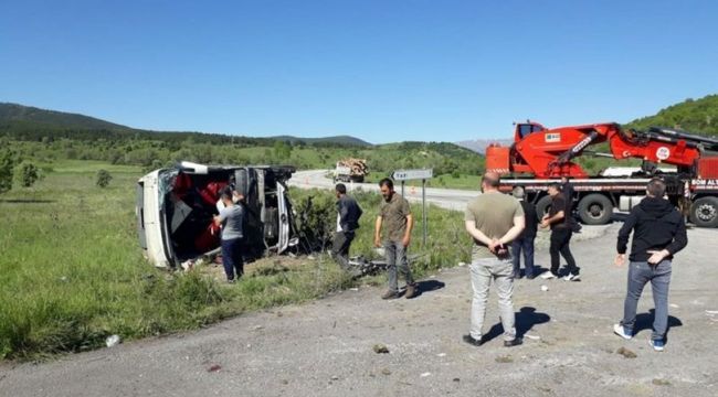 Erzincan'da feci kaza