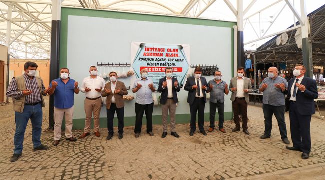   “İHTİYACI OLAN ASKIDAN ALSIN”