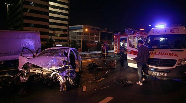 İstanbul'da feci kaza